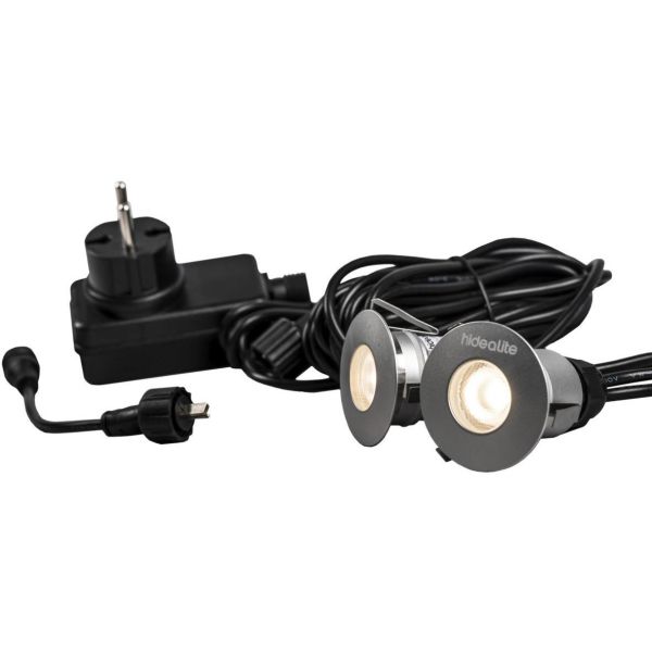 Hide-a-Lite Decklight Super Garden Kit LED-armatursett 3000 K, 2 x 75 lm