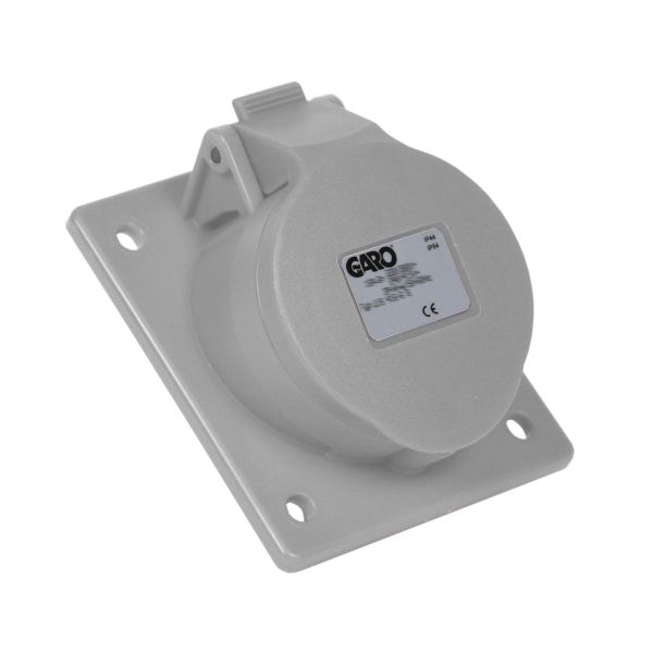Garo UIS 216-5 S Paneluttak IP44, 3-polet, 16 A, skrå Grå, 5 h