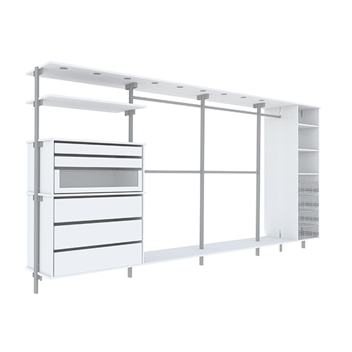 Komplett Høyskap Innredning Mix 3100 mm - Før 4 dører