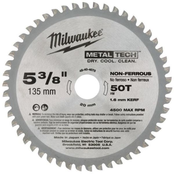 Milwaukee 48404075 Sagklinge 135x20mm, 50T