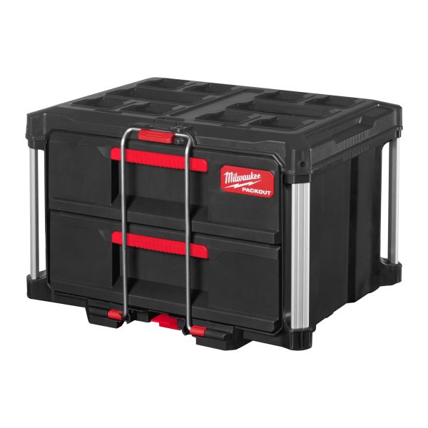 Milwaukee PACKOUT 2 DRAWER TOOL Boks Oppbevaringsboks to bokser