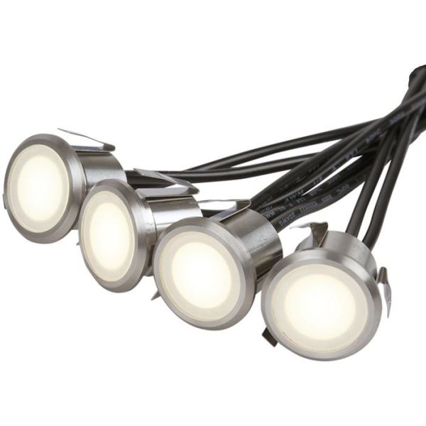 Hide-a-Lite Decklight Garden Kit Balkongarmatur rustfritt stål, 3000 K