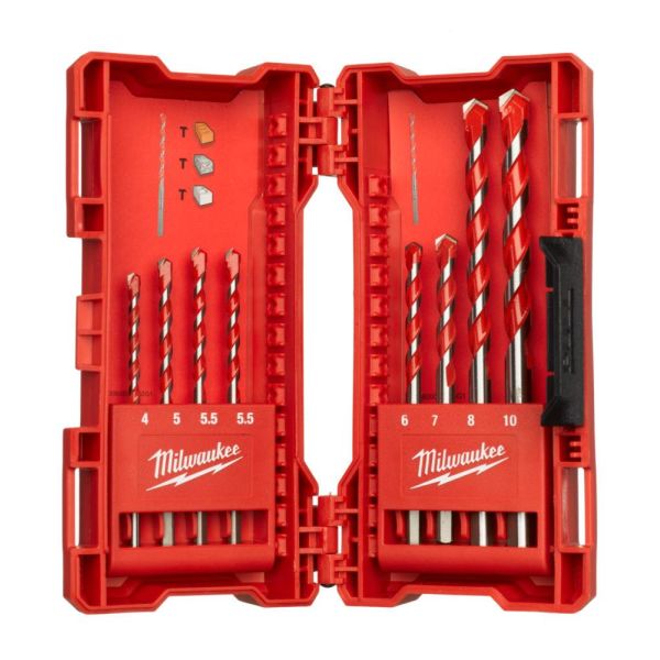 Milwaukee 4932471193 Betongborsett 8 deler