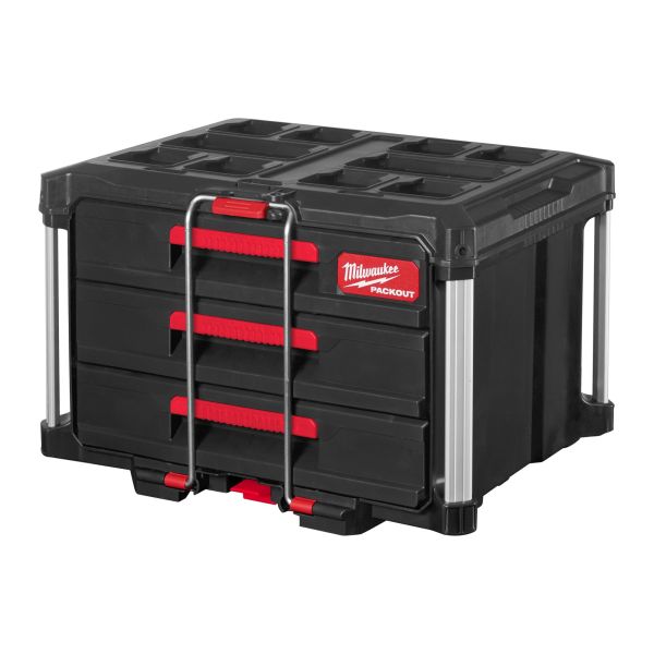 Milwaukee PACKOUT 3 DRAWER TOOL Boks Oppbevaringsboks tre bokser