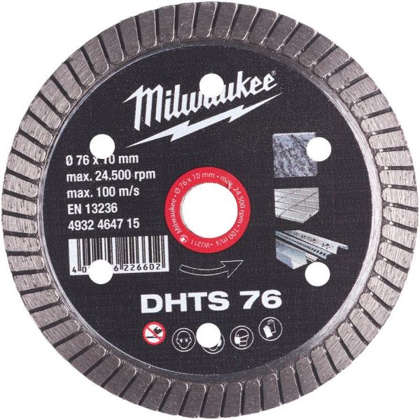 Milwaukee DHTS 76 Diamantskapskive Ø 76 mm
