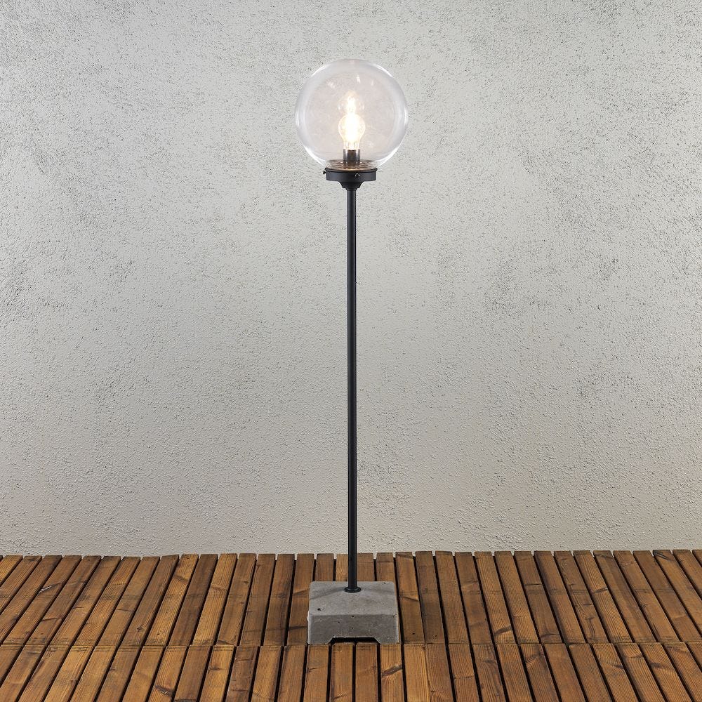 Konstsmide Gulvlampe Lodi Lounge High E27 Clear Globe