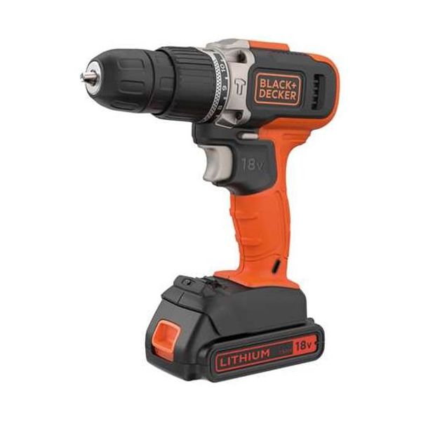 Black & Decker BCD003C2K-QW Slagskrutrekker med 1,5 Ah-batterier og lader