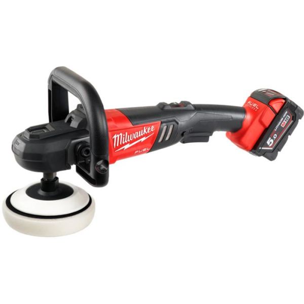 Milwaukee M18 FAP180-502X Polermaskin med batterier og lader