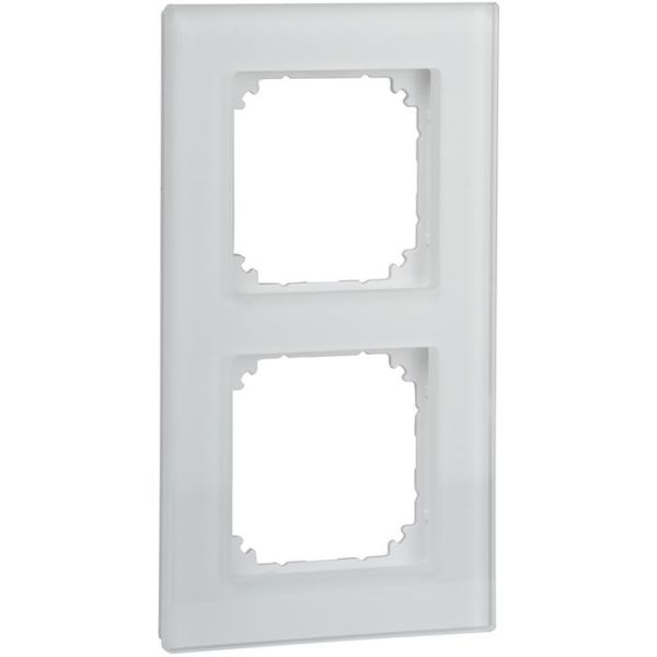 Schneider Electric Exxact Solid Ramme glass, hvit 2 rom