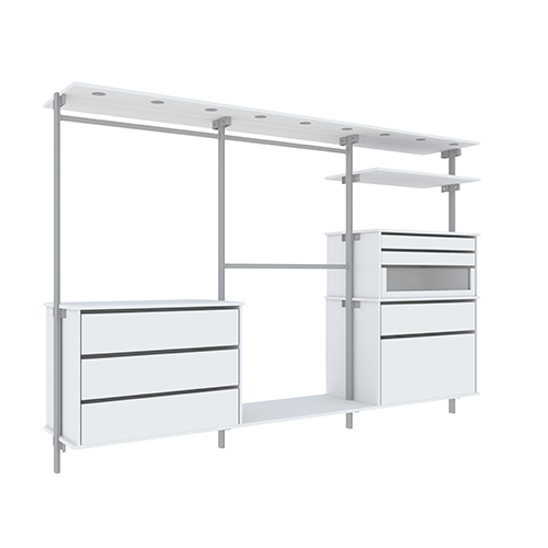 Komplett Innredning Mix 2300 mm - Før 2 dører