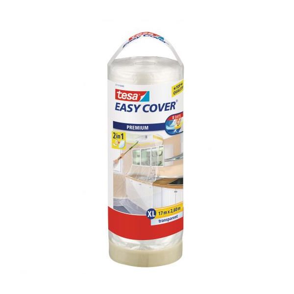 Tesa Easy Cover 4368 Trekkduk med maskeringstape 17 m x 2600 mm, ekstra rull