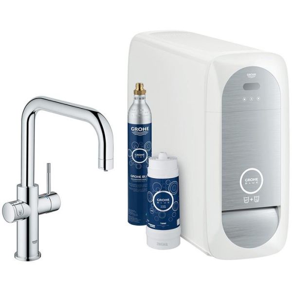 Grohe Blue Home Kjøkkenbatteri krom, U-tut, trådløst oppkoblet