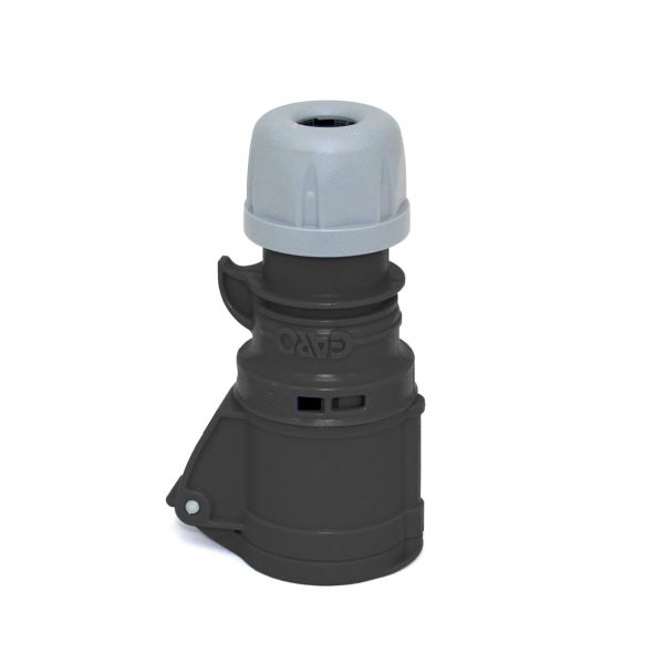 Garo S 232-7 Q Skjøtekontakt IP44, 3-polet, 32 A, Quick Svart, 7 h
