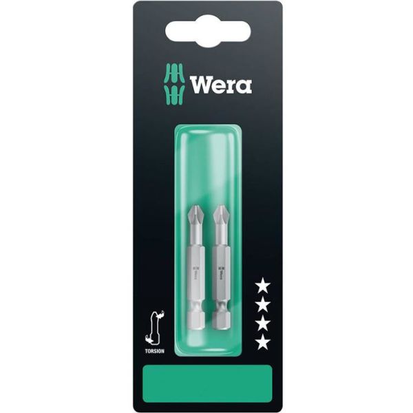 Wera 855/4 TZ Bits PZ 2 x 50, 2-pakning