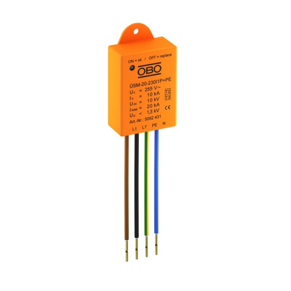 Obo Bettermann 5092431 Overspenningsvern serie eller parallelt, IP20