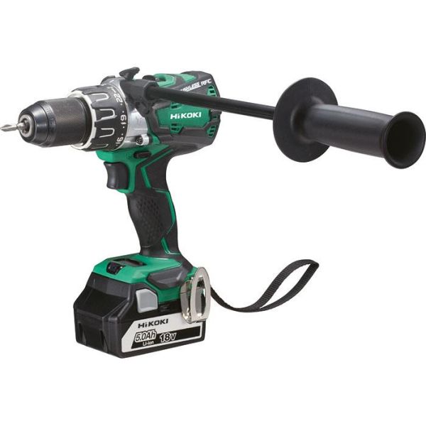 HiKOKI DV18DBL2 Slagbormaskin med 5,0Ah-batterier og lader