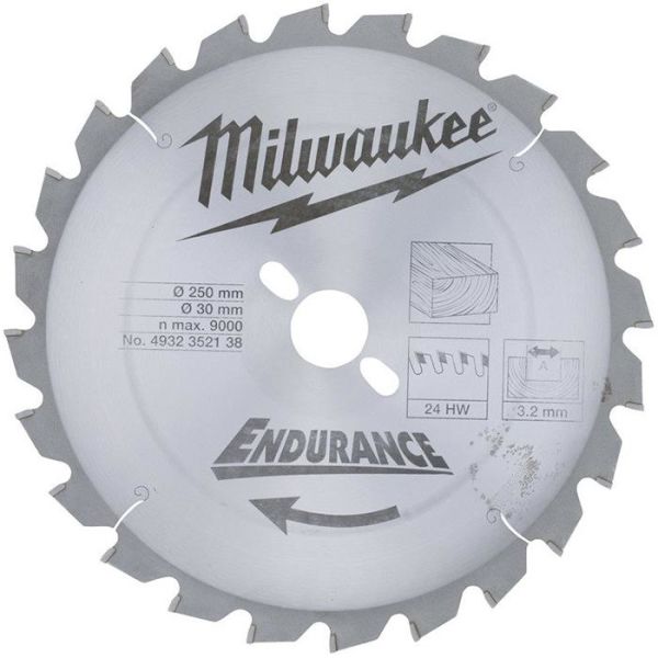 Milwaukee 4932352138 Sagklinge 250x3,2x30mm, 24T