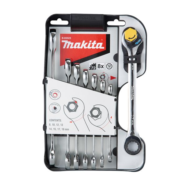 Makita B-65523 Skrallenøkkelsett 8 deler
