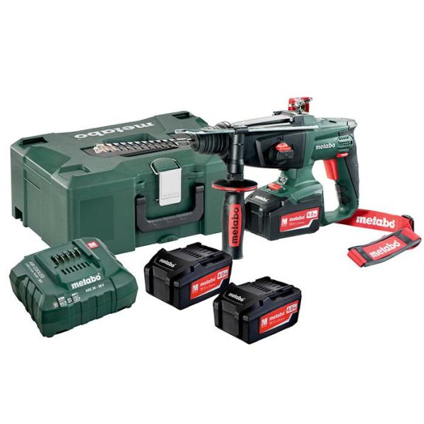 Metabo KHA 18 LTX SET Kombihammer med 4,0Ah-batterier og lader