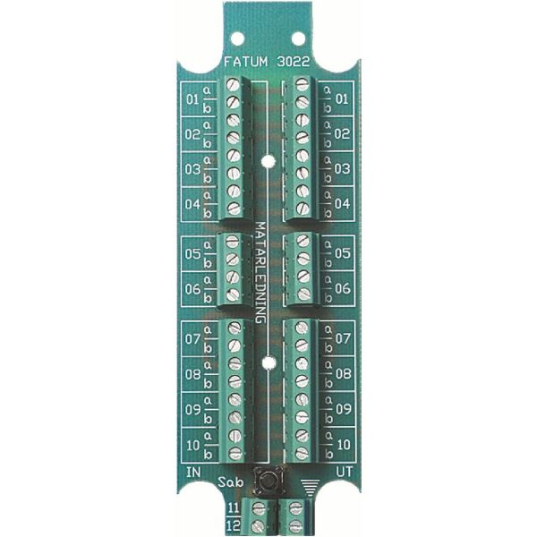 Alarmtech 3022.03 Alarmsplint 10 par, med sabotasjekontakt Skrue/skrue