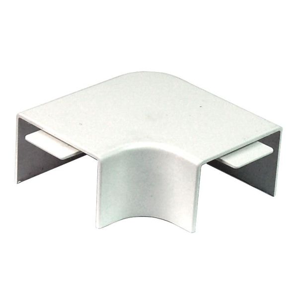 Obo Bettermann 6154255 L-vinkel for kabelkanal, med endestykke 20 x 50 mm, 3-pakning