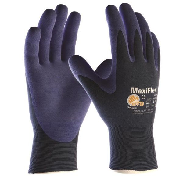 ATG MaxiFlex ELITE 34-274 Monteringshanske blå Størrelse 5