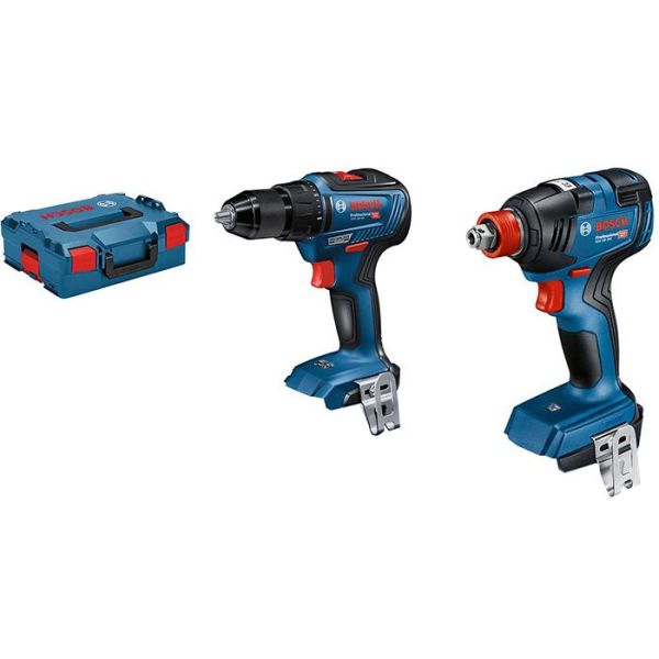 Bosch GDX 18V-200 + GSR 18V-55 Verktøypakke med L-BOXX, uten batteri og lader