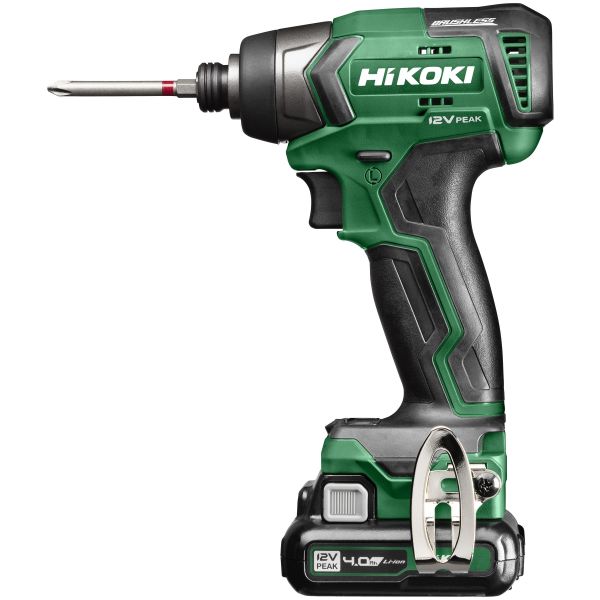 HiKOKI WH12DD Slagskrutrekker med 4,0 Ah-batterier og lader