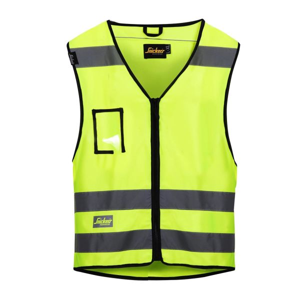 Snickers 9153 Vest varsel, gul Str. S/M
