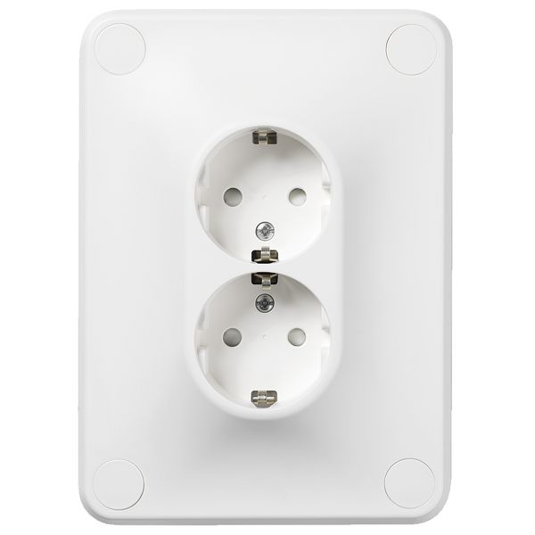 Schneider Electric WDE000925 Vekkuttak 2-veis, innfelt, hvit