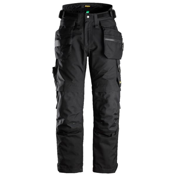 Snickers 6580 FlexiWork Arbeidsbukse svart, Gore-Tex, kort modell XS