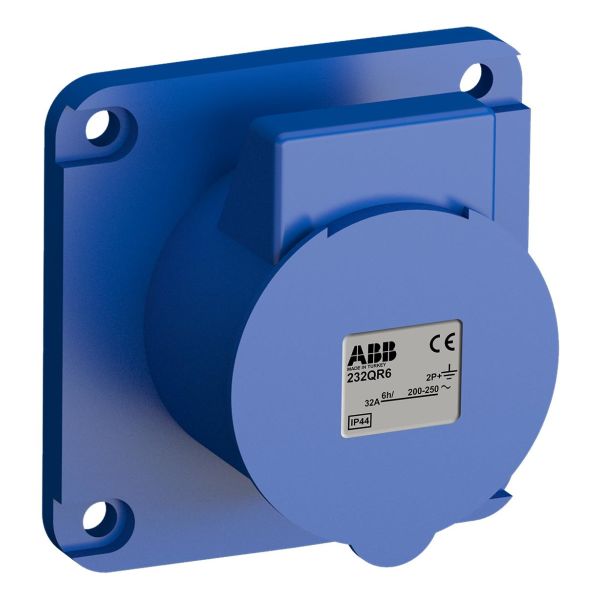 ABB 2CMA102348R1000 Paneluttak hurtigtilkoblet, vibrasjonsbestandig Rett, 3-polet, 32 A, 60x60 mm