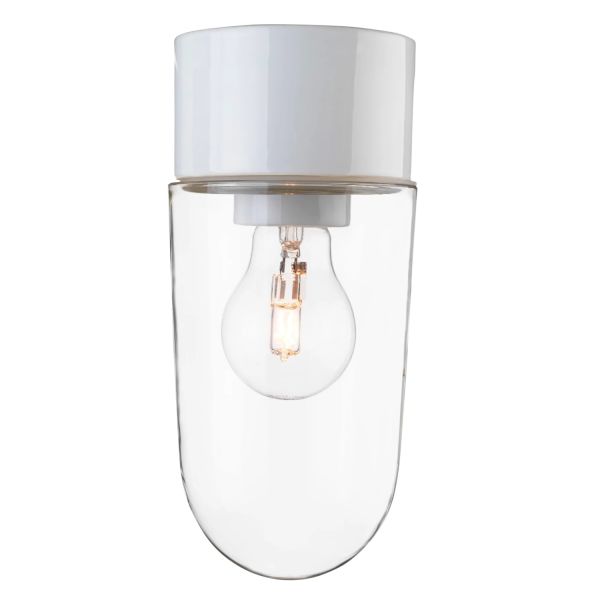 Ifö Electric 6043-510-16/6135-2 Takarmatur IP54, rett, E27, klar Svart
