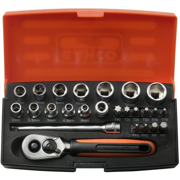 Bahco SL25 Pipenøkkelsett 1/4"