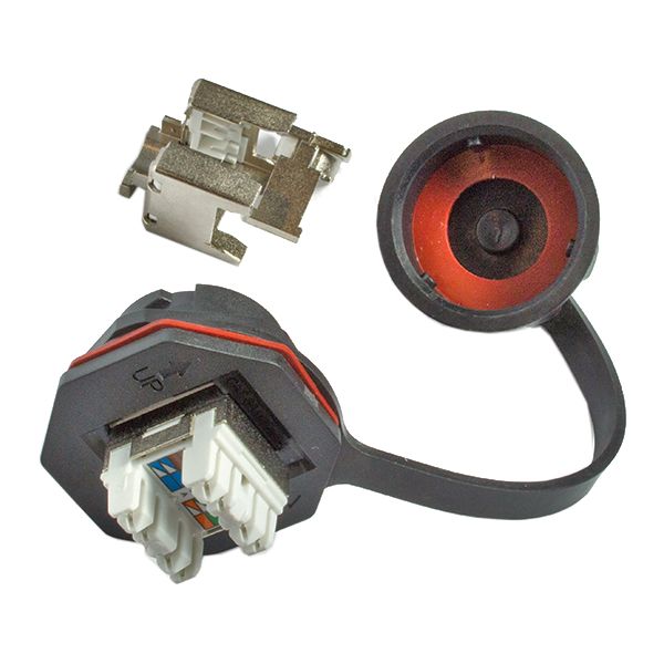 Elko EKO02697 Industrijack 6 A, RJ45, IP67