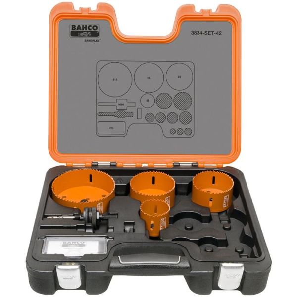 Bahco 3834-SET-42 Hullsagsett