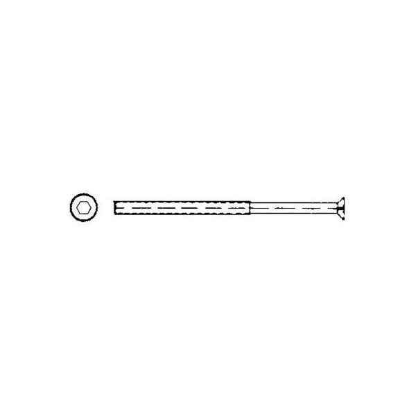 ASSA 802151100011 Høyfasthetsskrue krom 40 mm
