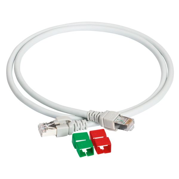 Schneider Electric 306420018 Patchkabel 2 x RJ45, 6 A 0,5 m