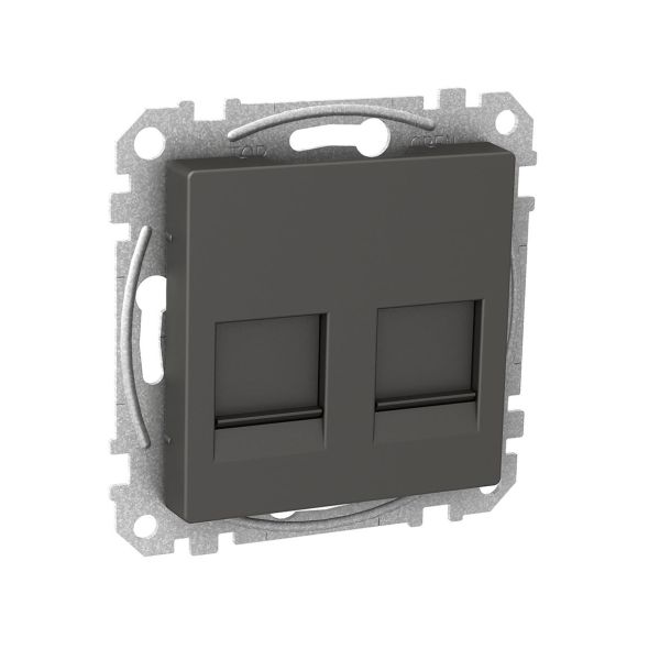 Schneider Electric WDE003379 Midtplate flat hullbilde Antrasittgrå