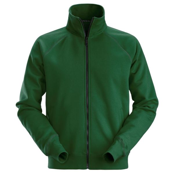 Snickers 2886 AllroundWork Sweatshirtjakke skogsgrønn XS