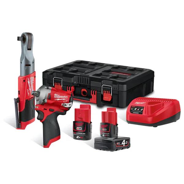 Milwaukee M12 FPP2AV-422P Verktøypakke