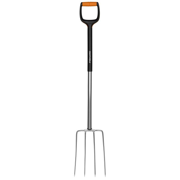 Fiskars Xact Kompostgreip L, stål/fibercomp, 4 klør