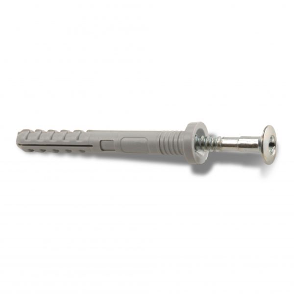 Heco 9601257 Spikerplug med krage, galvanisert, 5-pakning 8 x 100 mm