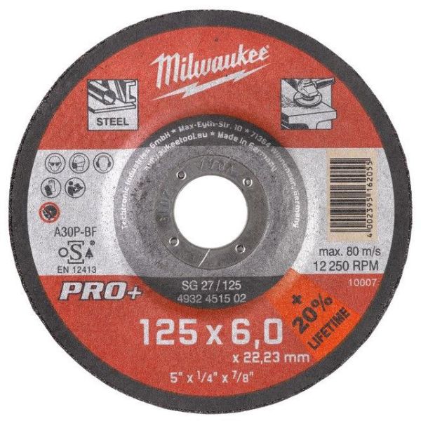 Milwaukee SG 27 PRO+ Kappskive 125x6 mm