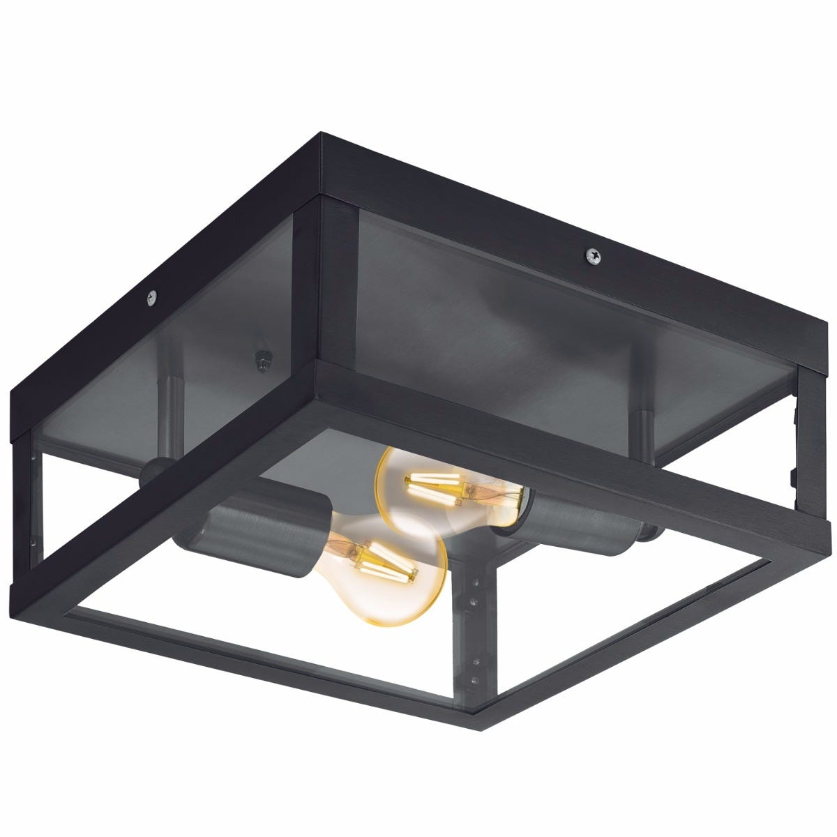 EGLO Plafond Alamonte Sort/Klar