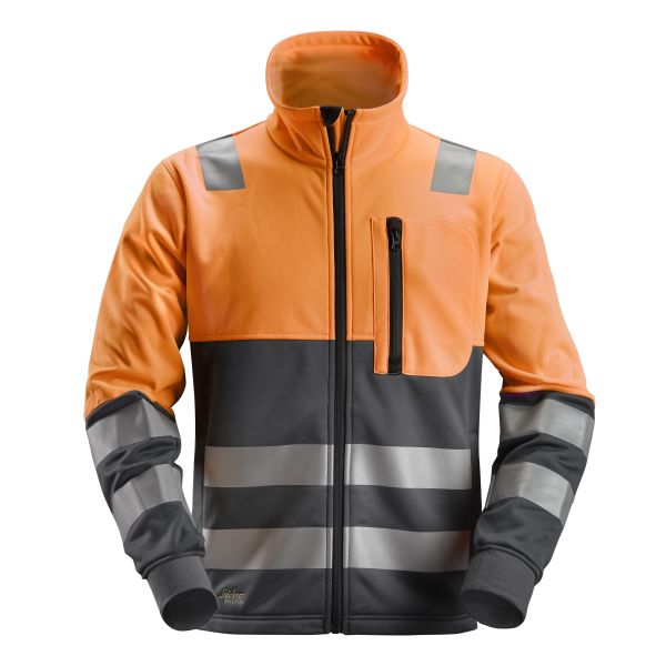 Snickers 8035 AllroundWork Fleecejakke varsel, oransje XS
