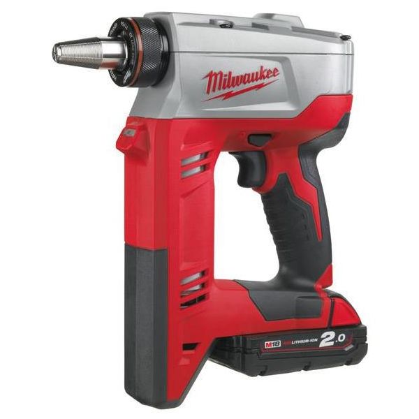 Milwaukee HD18 PXP-H06202C Ekspansjonsverktøy med 2,0Ah-batterier og lader