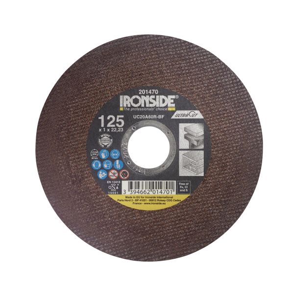 Ironside Ultracut Kappskive 125 cm 125 x 1,0 x 22 mm