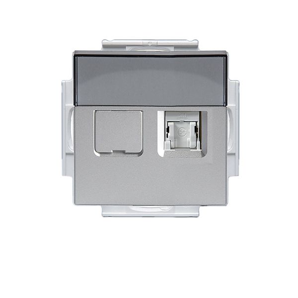 ABB FOT6208-83 Datauttak 2 x RJ45, C6 UTP Aluminium