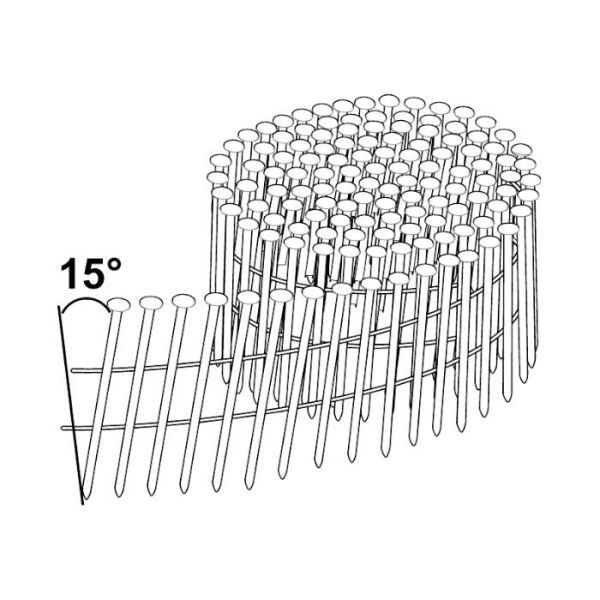 ESSVE M-Fusion Coilspiker 15°, trådbåndet 5400-pakning, 2,5x50mm